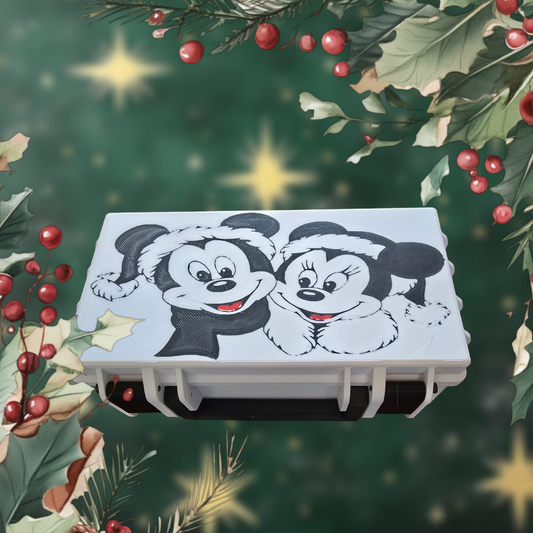 Micky and Minnie Snow Christmas Storage Case